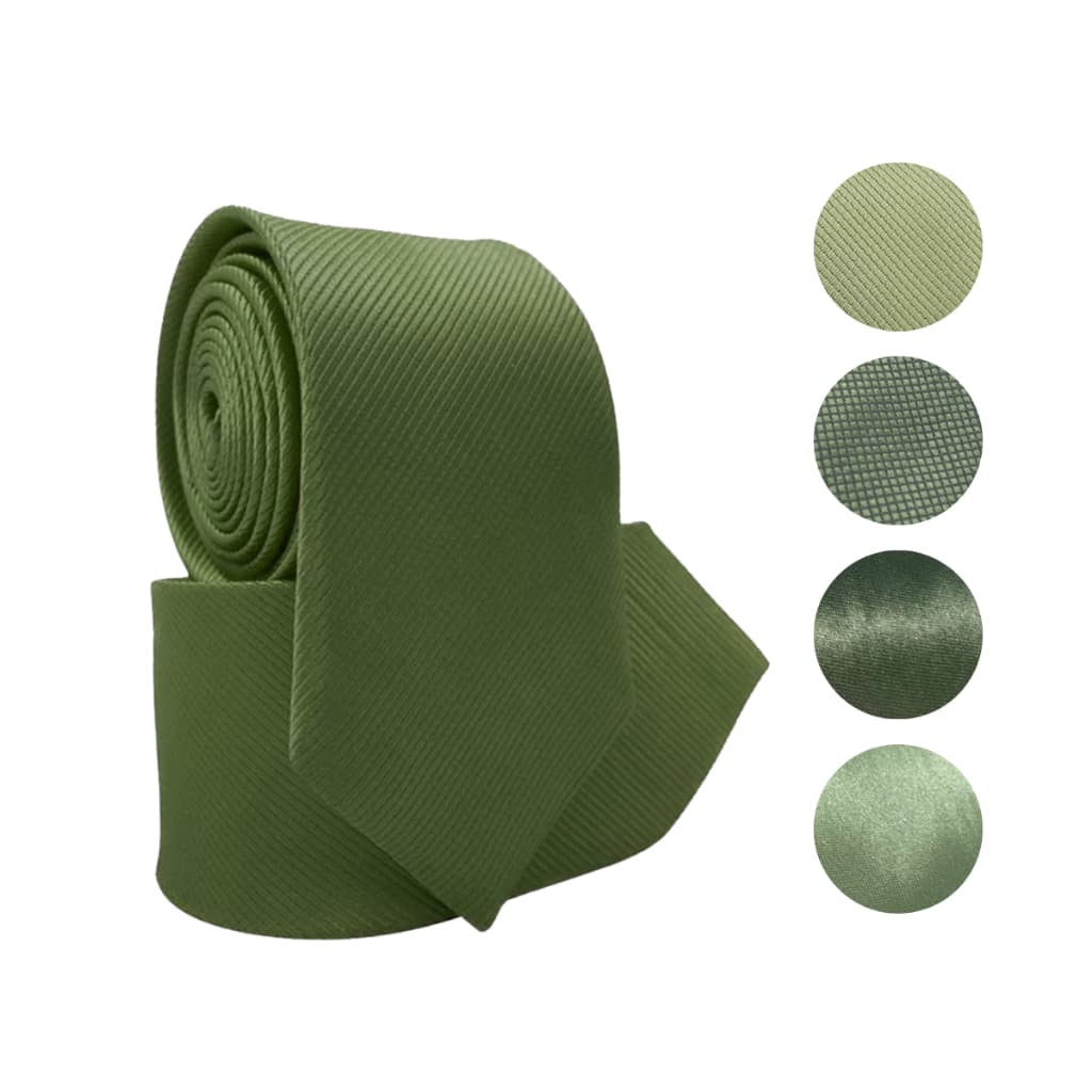3 Gravata Verde Oliva Padrinho Noivos Adulto Casamento