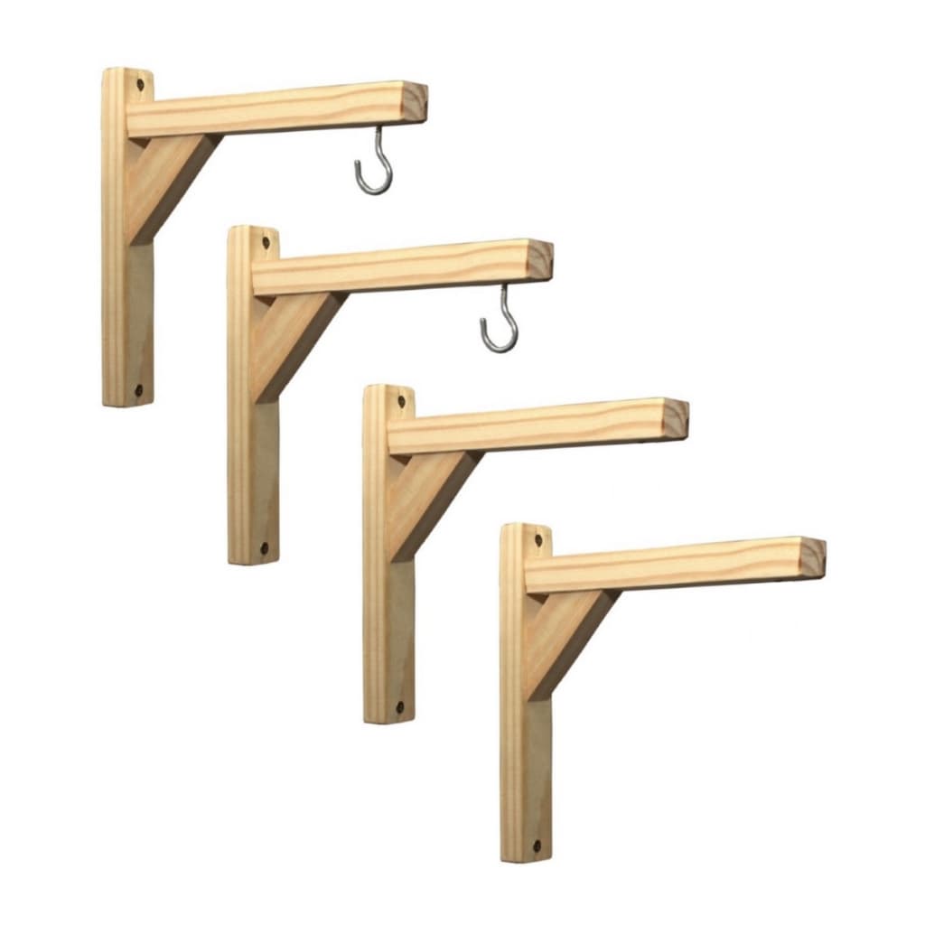 Suporte De Prateleira Cantoneira Mão Francesa De Madeira 20cm - Promoção