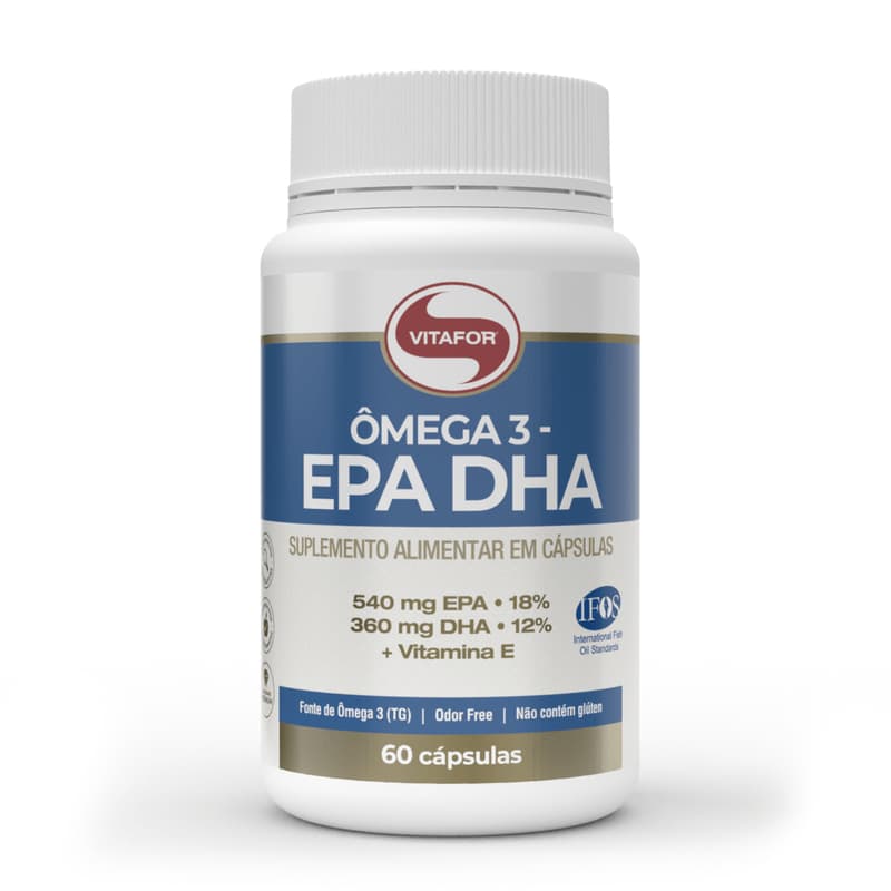 Omega 3 EPA DHA - 60 capsulas  - Vitafor