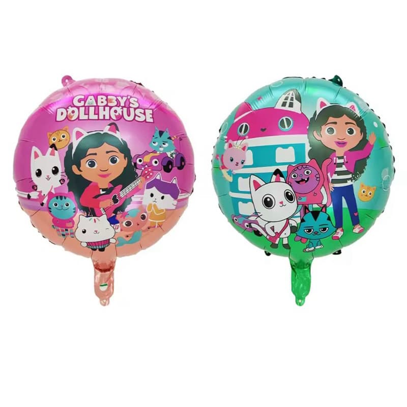 10pcs  Balão metalizado casa mágica da Gabby para decoração de aniversário e festa