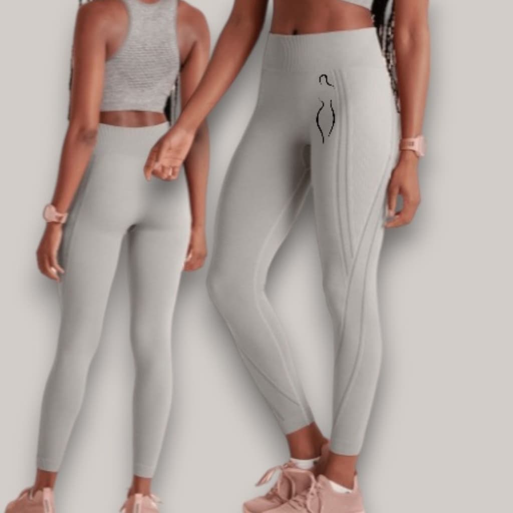 Calça Legging Sem Costura Cintura Cós Alto Grossa Sem Transparência
