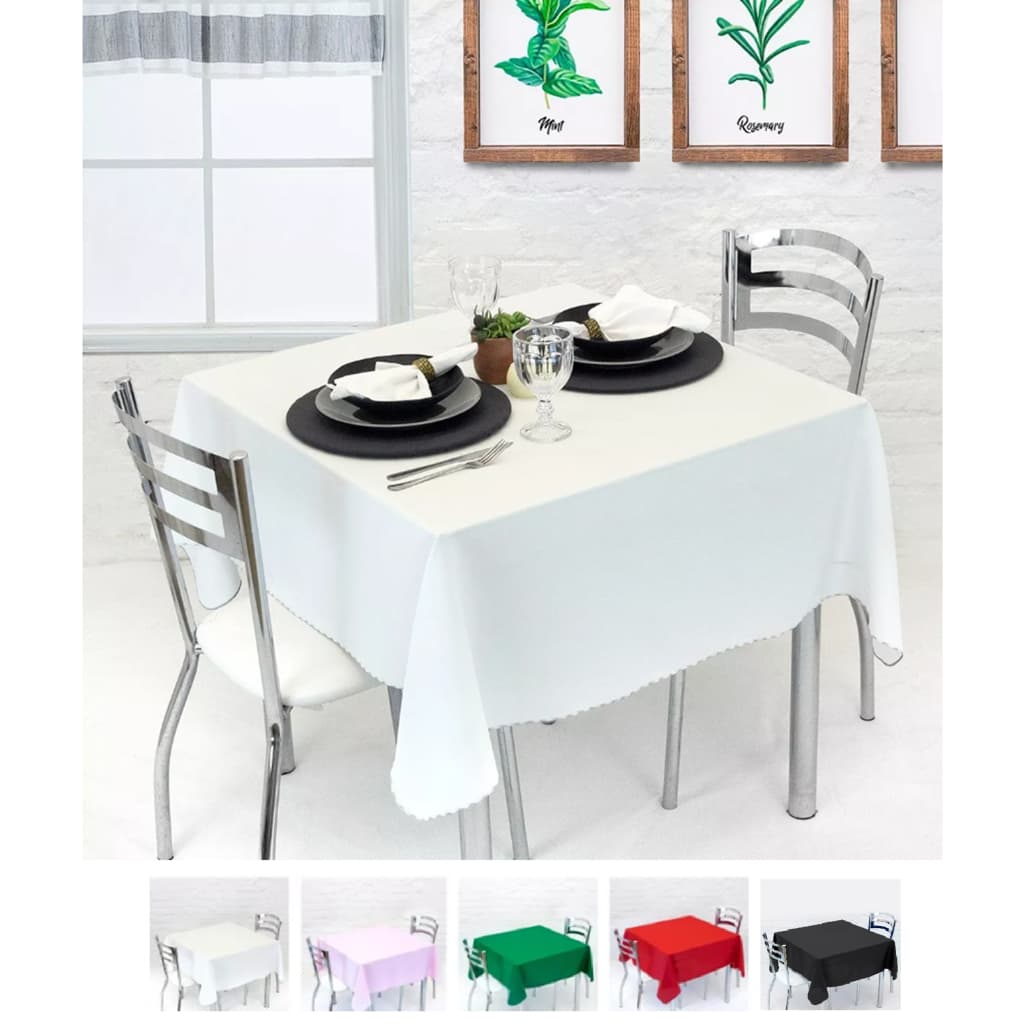 10 Toalhas De Mesa Sala de Estar Lisa 4 Cadeira Buffet Festa Cozinha Casamento Oxford Premium