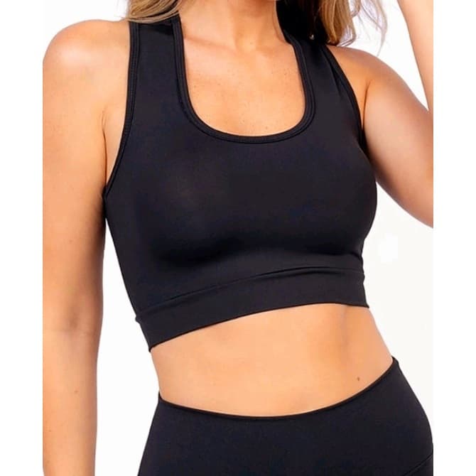 Top Nadador Esportivo Fitness Suplex Roupa de Academia Feminina