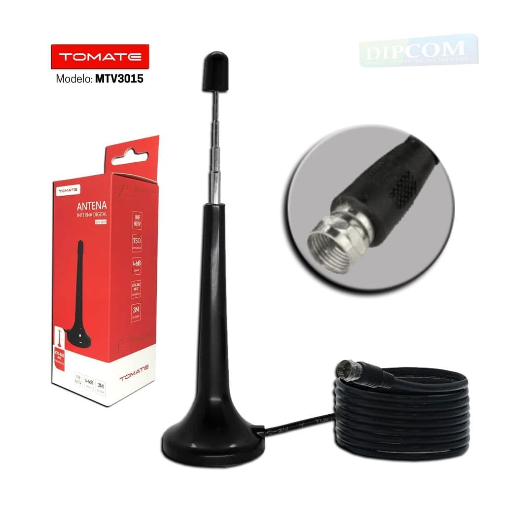 Antena Digital Interna Hdtv Uhf Tomate - Mtv-3015