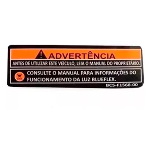 Adesivo Advertência Tanque Fazer 250 Lander Original Yamaha