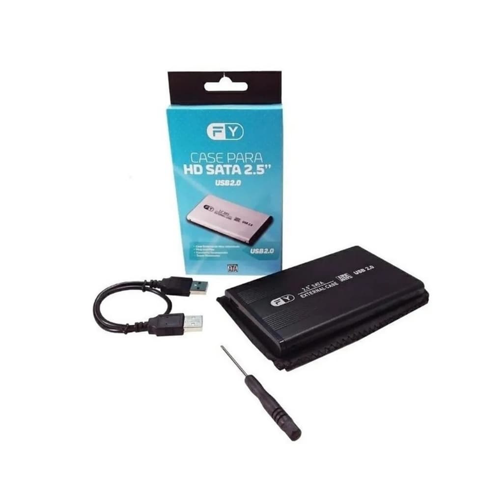 Case Para Hd Sata Externo 2.5 Usb 2.0 Para Notebook Pc
