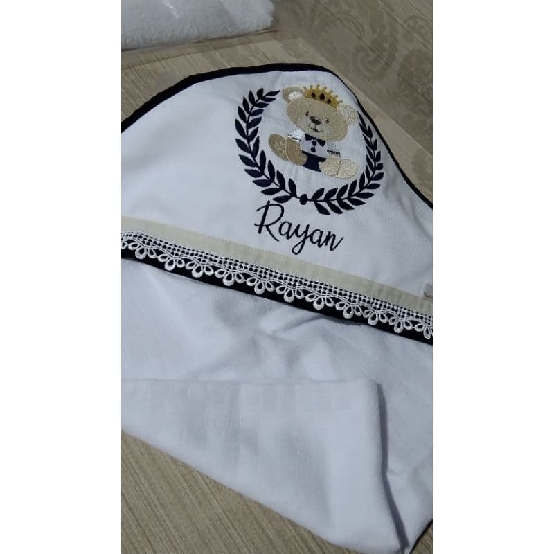 toalha fralda capuz mabber