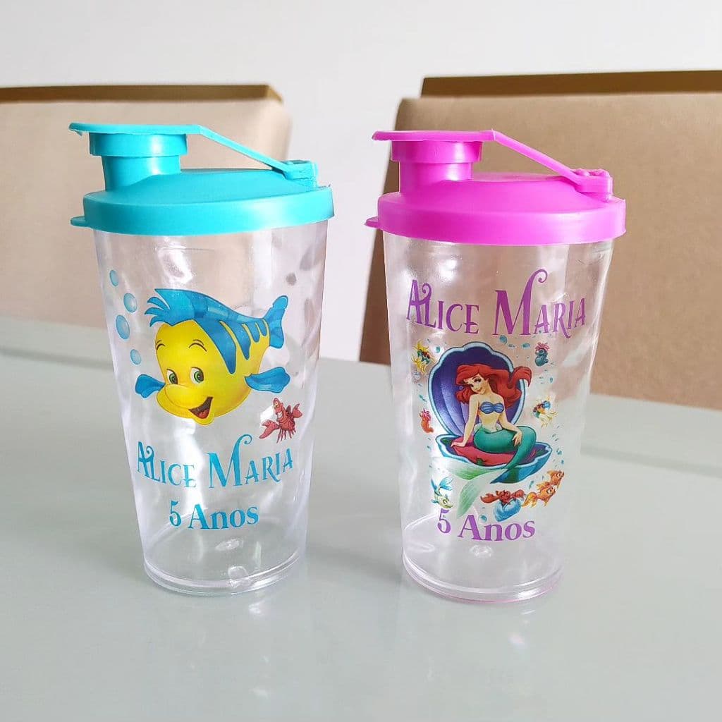 Kit 50 Copos Shake Personalizados 250 ml Para Festa, Eventos, Formatura, Casamento, Aniversário, Carnaval e Brinde