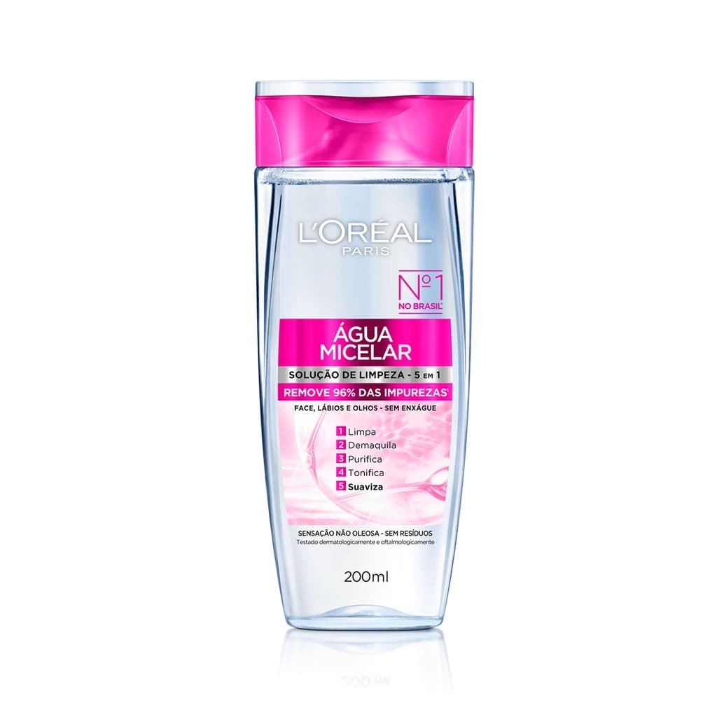 Água Micelar Loreal Paris Solução de Limpeza 5 em 1 - 200ml