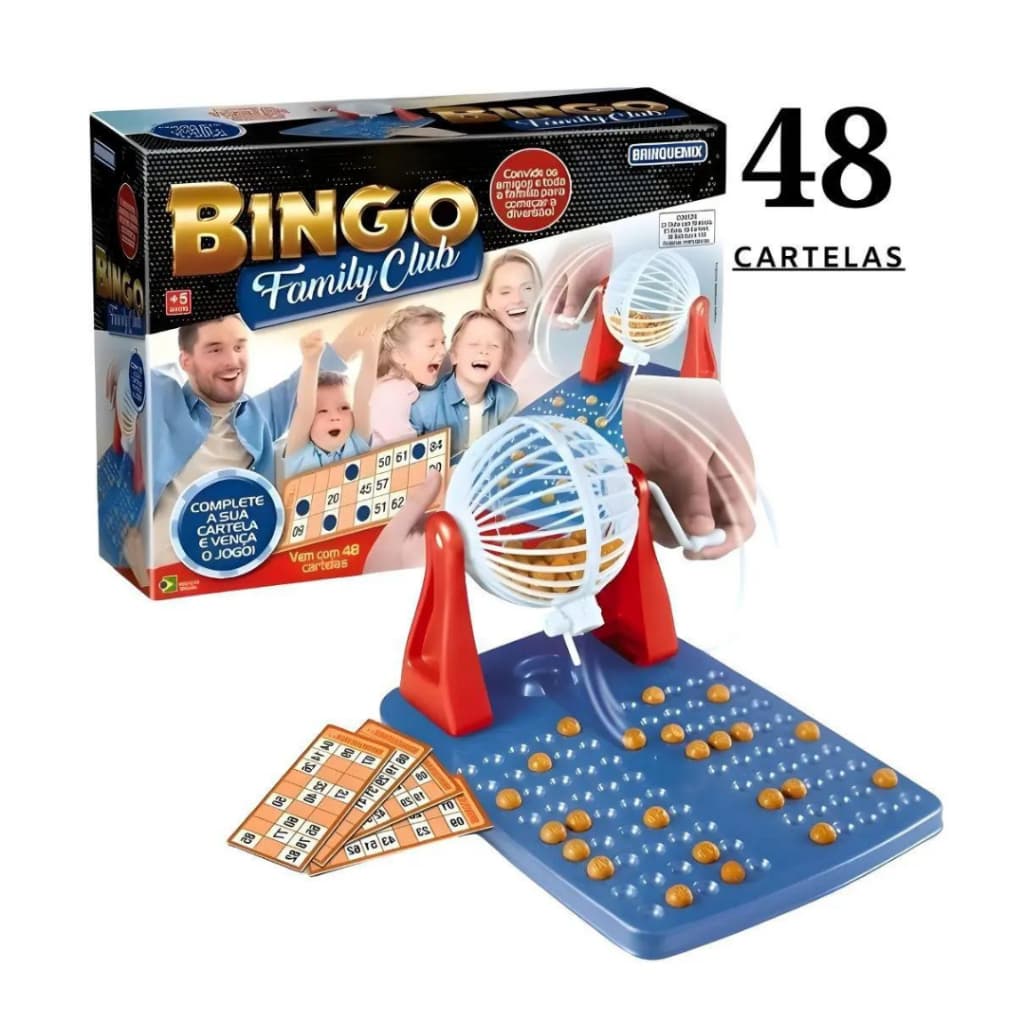 Bingo Globo 48 Cartelas BRINQUEMIX