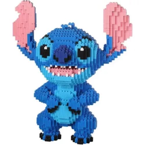 Blocos De Montar Stitch Estilo Lego Blocos 33cm Disney