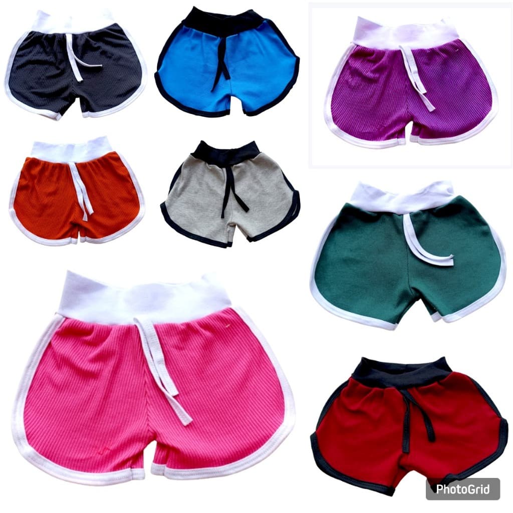 KIT 5 Shorts Infantil até 2 anos