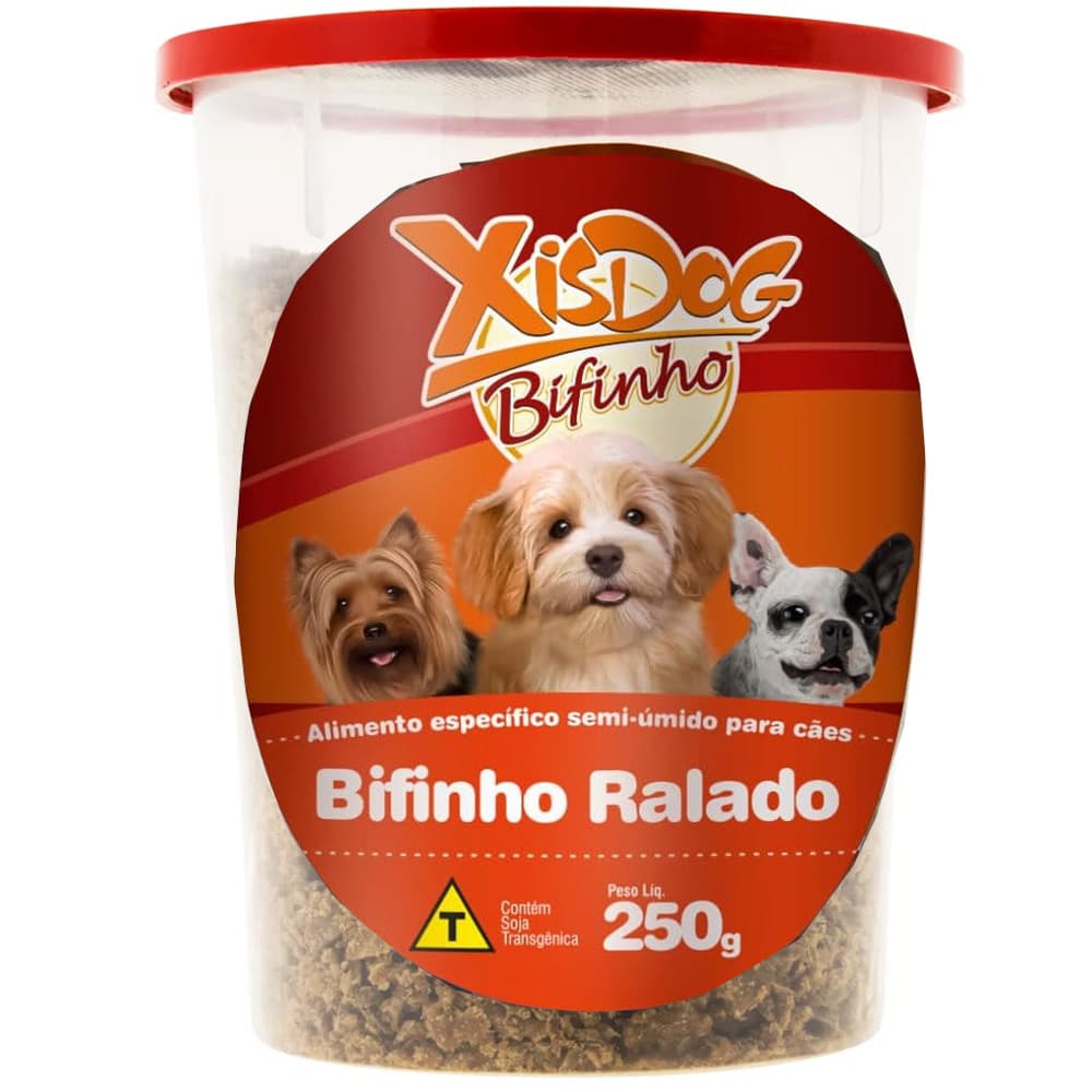 Petisco para Cachorro Bifinho de Carne ralado (ideal para misturar na alimentação seca ou úmida do cachorro) 250g
