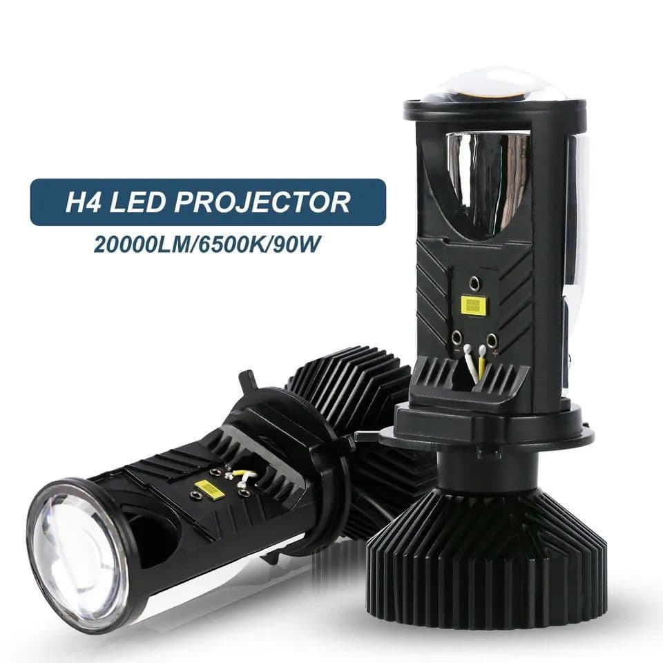 Lâmpada LED H4 Projetor Canhão 6000k  Carro/Moto 12/24V