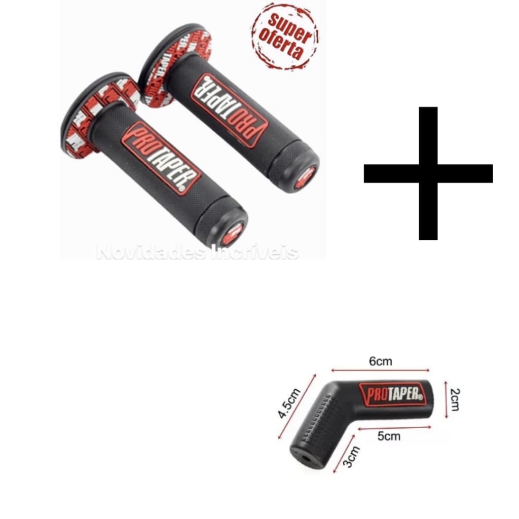 Manopla Punho Moto Motocross Trilha Resistente + Protetor de  Pedal de Câmbio Moto Universal Protaper