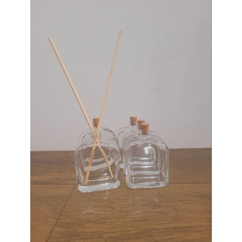 25 vidros 50ml abaulado com rolhas e varetas para aromatizador