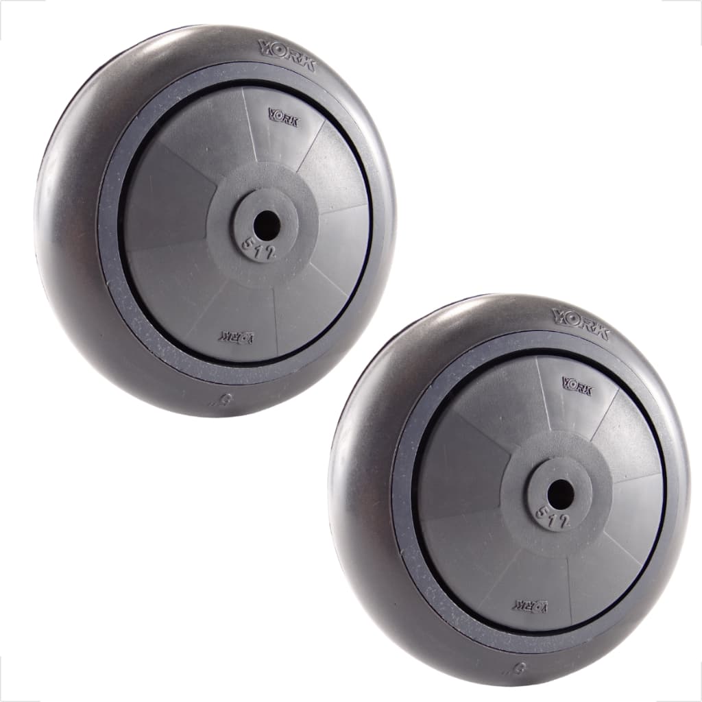 Par Roda 5 Polegadas PVC Termoplástica Com Rolamento de Esfera P/ Carrinho De Supermercado York