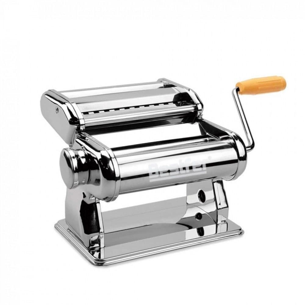 Máquina de Fazer Macarrão 3 Tipos De Massa Profissional Com Cilindros Corte Inox Bestfer