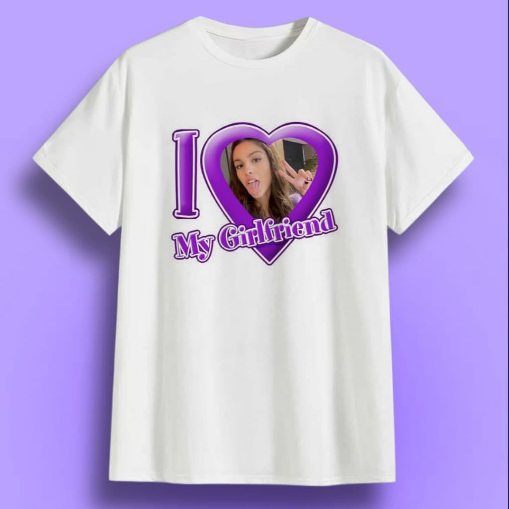 Camiseta I Love My Girlfriend Olivia Rodrigo poliéster
