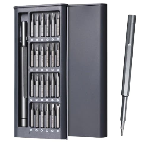 Kit Jogo Ferramenta Chave Precisão 24 Peças Pequenos Reparos Compatível - Celular Notebook