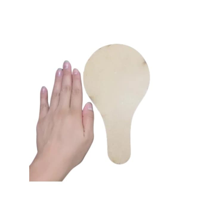 Kit Raquete de ping pong em mdf 3mm * 21x12cm