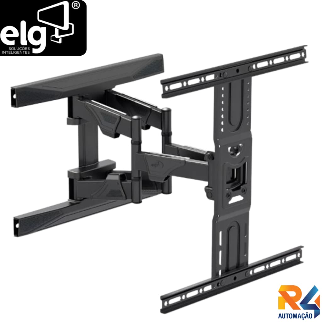 Suporte ELG Articulado De Parede Para Tv De 32 A 86 Polegadas Preto - 46kg - A02v6n