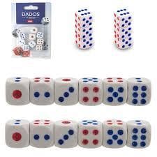 Kit 12 Dados de 6 Lados, Cores Variadas, Jogos, Vegas Style, Brincadeiras, Ensino, Colecionadores