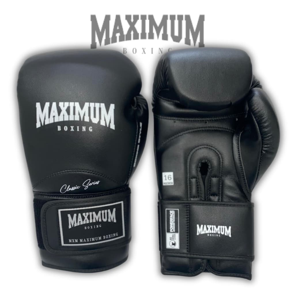 Par de luvas Para Boxe / Muay Thai - Maximum New Classic Preta
