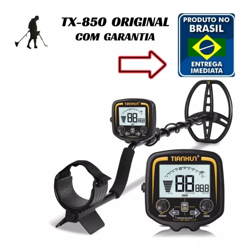 Tx-850 Profissional - Detector De Metais Ouro + Bateria