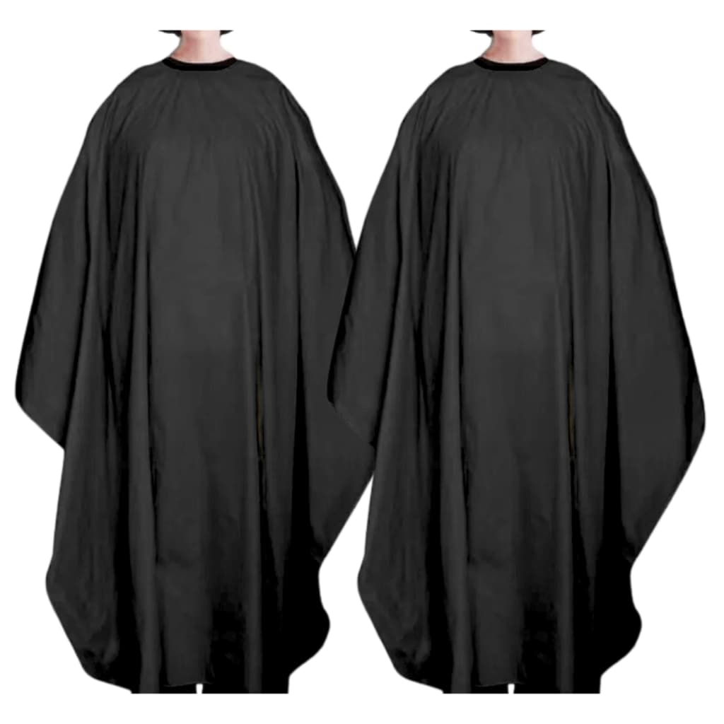 Kit 2 Capas de corte Cetim/Poliéster Tamanho Adulto Diversas Cores Unissex barbeiro e Cabelereiro