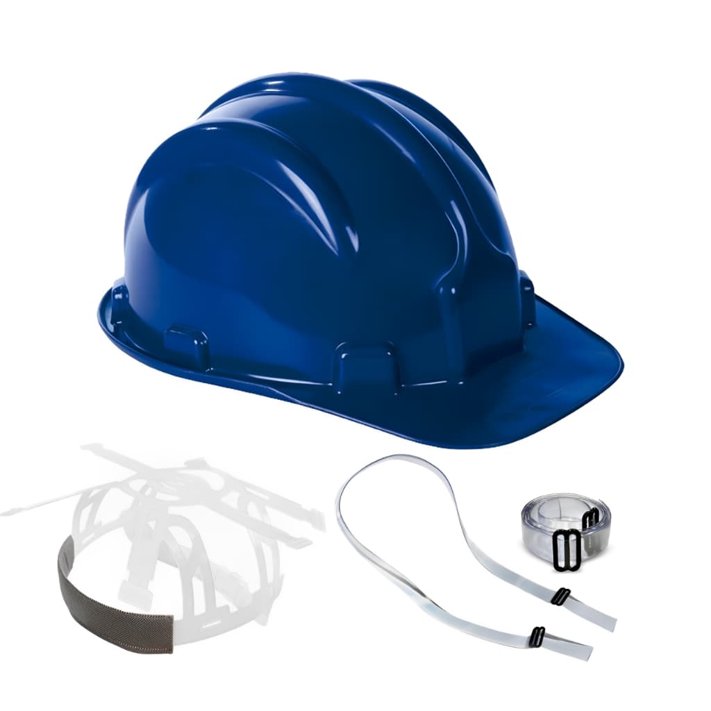 Capacete de Segurança C/ Jugular e Carneira Proteção Obra