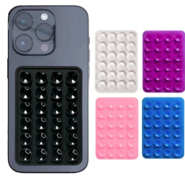 Capinha Ventosa Celular Suporte Em Silicone Varias Cores