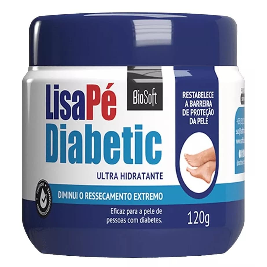 Creme Ultra Hidratante Lisa Pé Diabetic 120g - BioSoft
