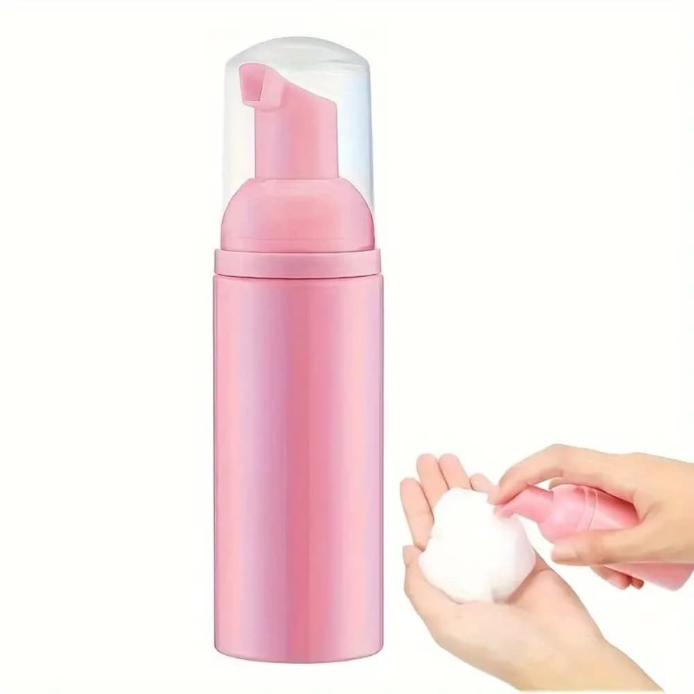 1/2/3 Frascos Pump Espumador Rosa 60ml Espuma Limpeza Facial Skin Care Extensão de Cílios