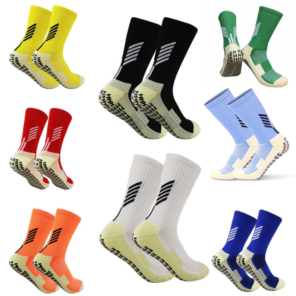 Meias Esportivas Profissional Antiderrapante Futebol Cano Alto Pro Socks