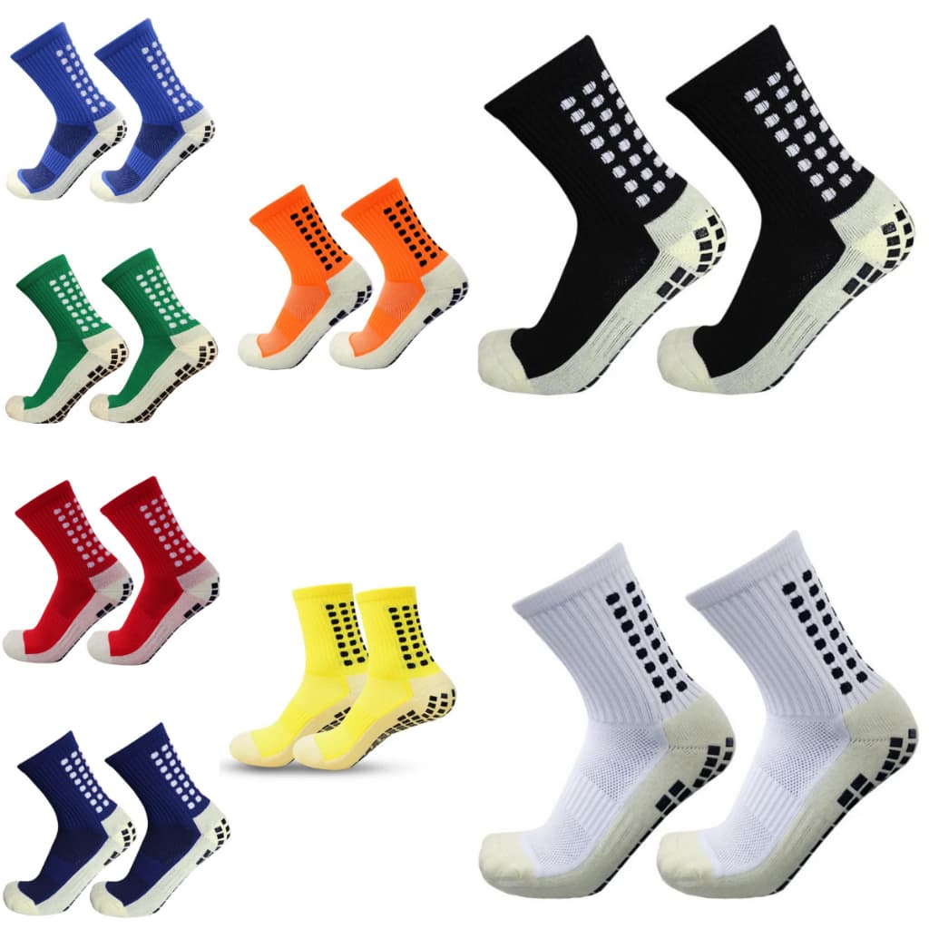 Meias Esportivas Profissional Antiderrapante Futebol Cano Alto Unissex Pro Socks