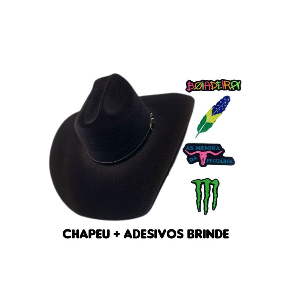 Chapeu Americano Country Adesivos Brinde Auto Colante Texas Cowgirl Rodeio