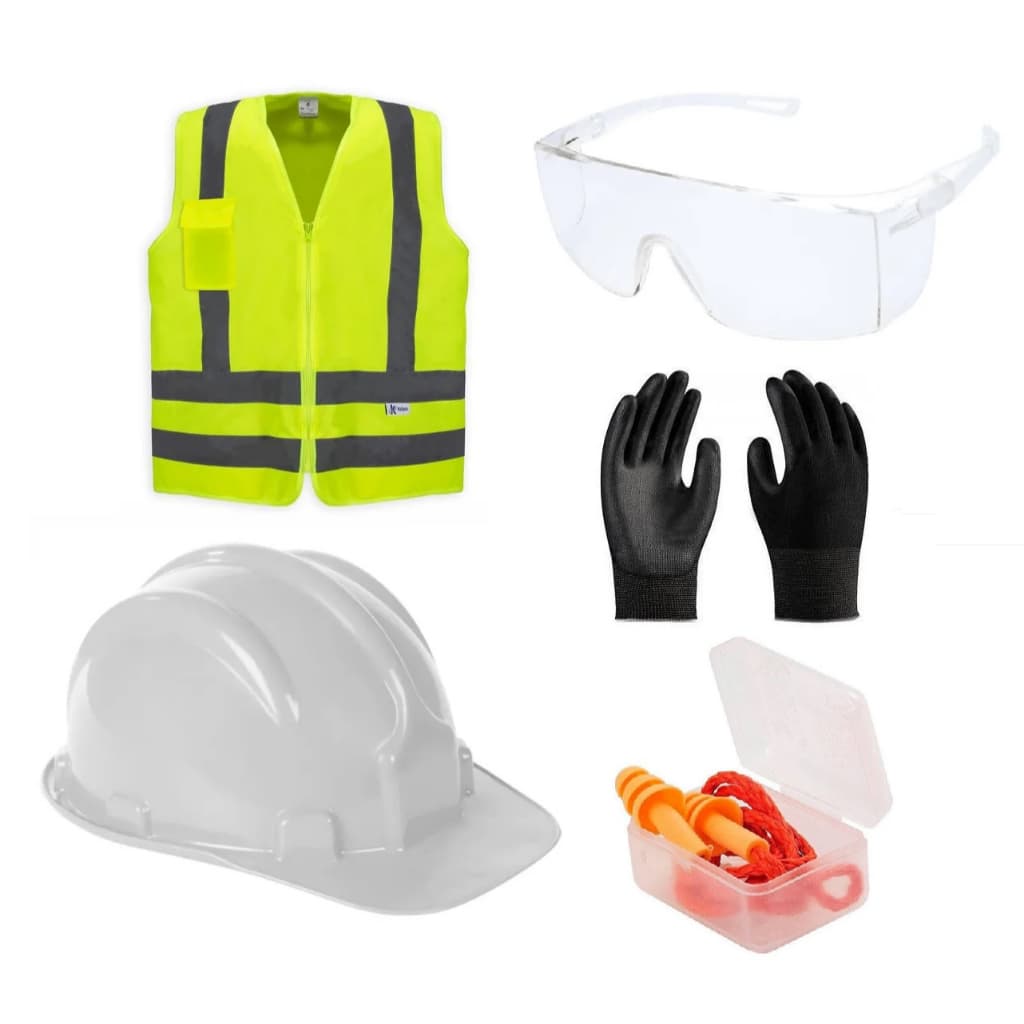 Epis para Obras Capacete, Luva, Protetor Auricular, Óculos de proteção, Colete, Segurança e Proteção