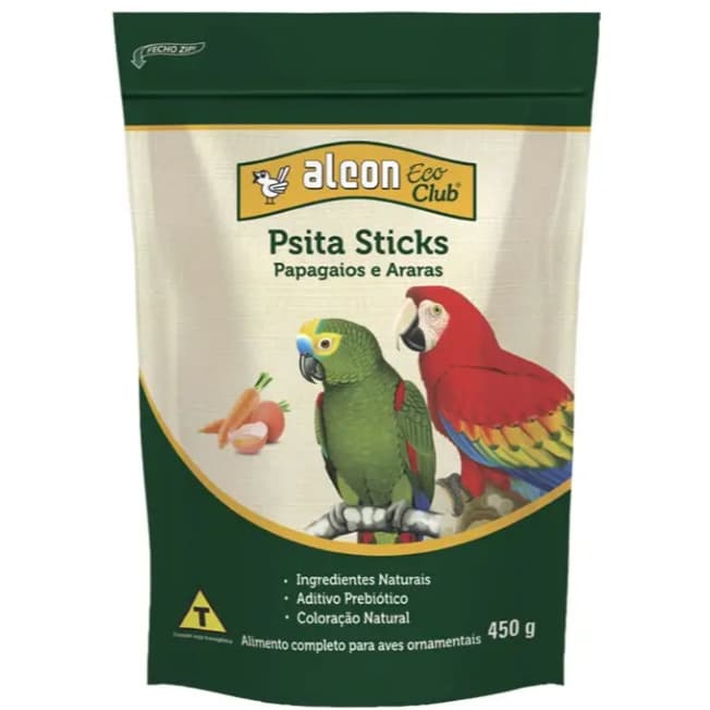 Alcon Eco Club Psita Sticks Papagaio e Arara 450g