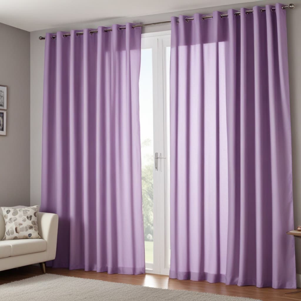 Cortina Sala e Quarto Lisa Lilás - 300x280 / 300x250 / 300x230