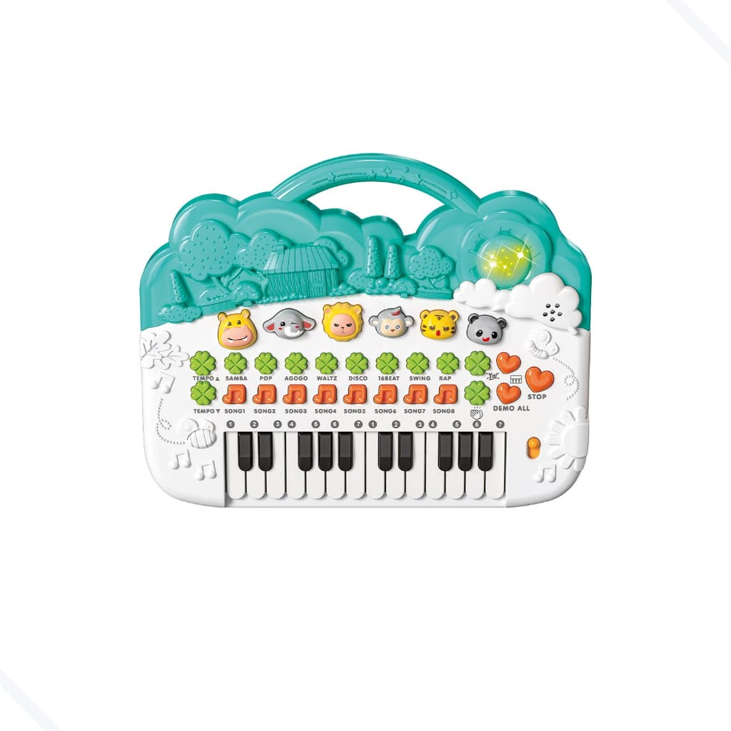 Teclado Piano Musical Criança Infantil Sons Animais Bichos