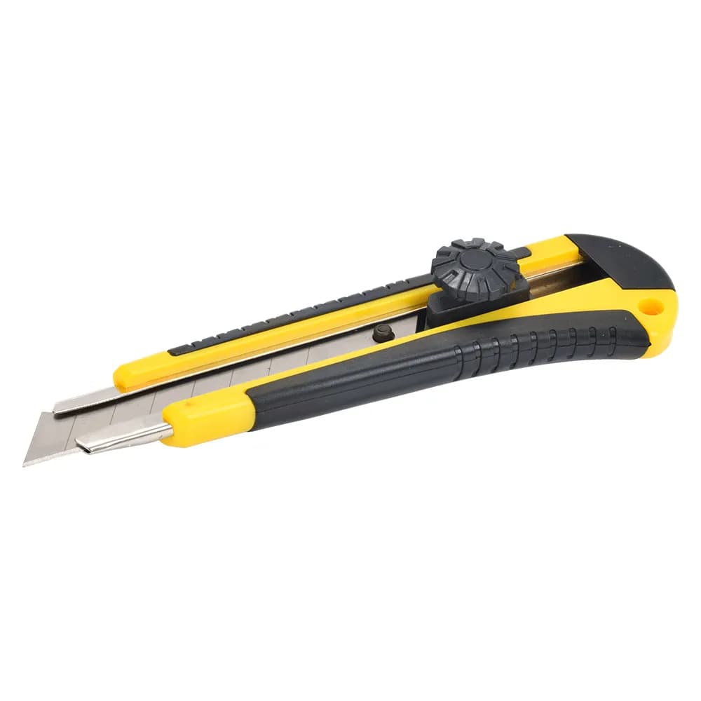 Estilete Retrátil Fertak Estilete Profissional 18mm Cor Amarelo Preto