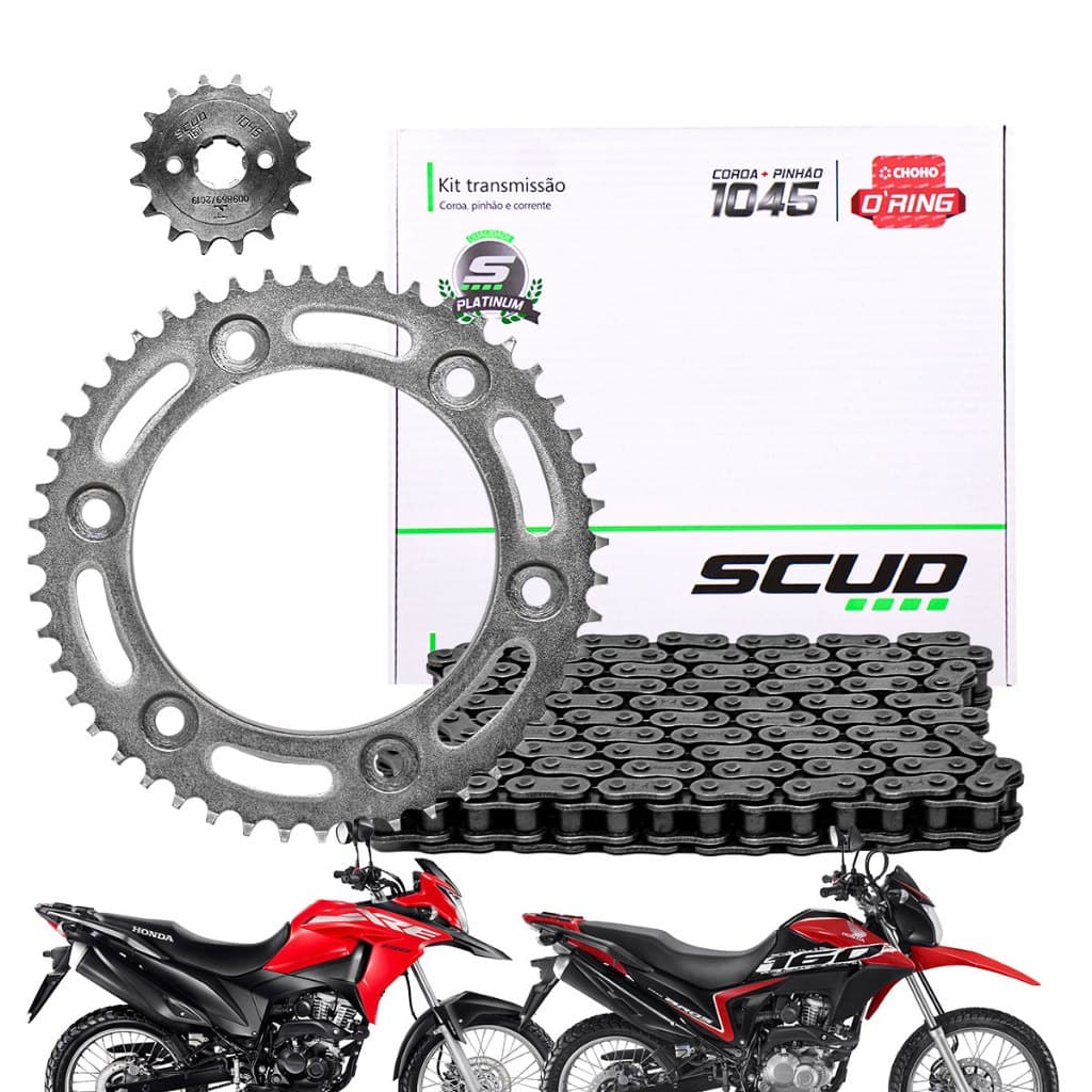 Kit Relaçao Honda Bros 160 Xre 190 Todas Com Retentor Scud
