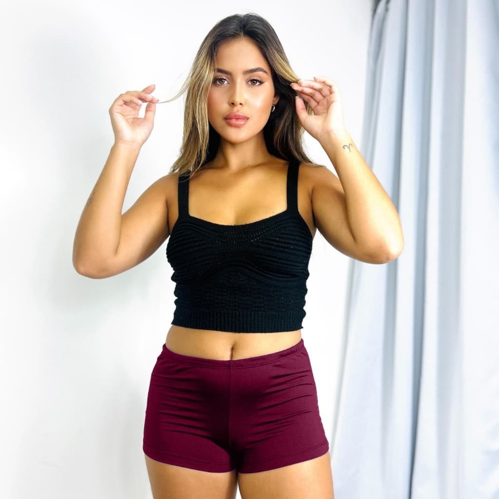 Mini Short Curto Micro Shortinho Academia Pole Dance Zumba Encorpado