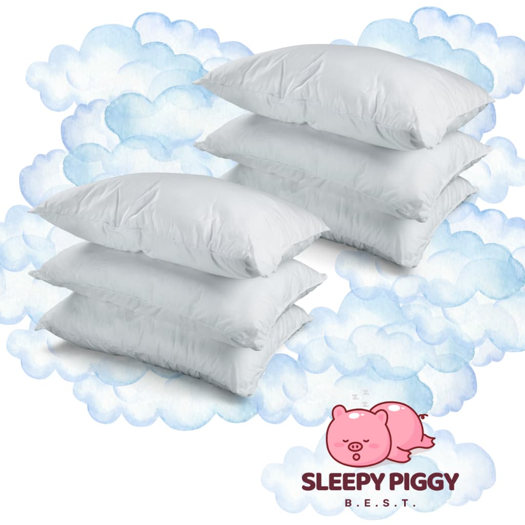 KIT 6 TRAVESSEIROS SLEEPY PIG ANTIALERGICO MACIO LAVAVEL 50X70CM