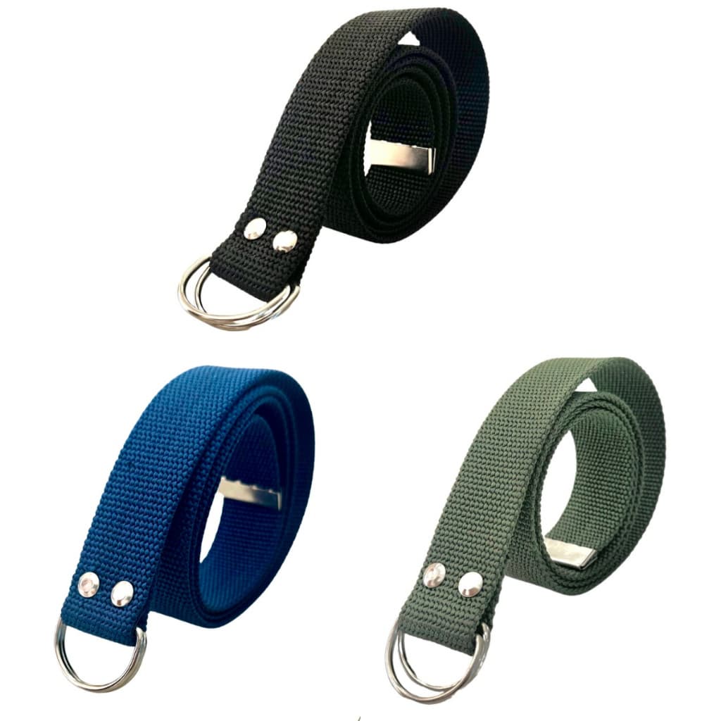 Kit 3 Cinto Masculino Fivela Argola Tecido