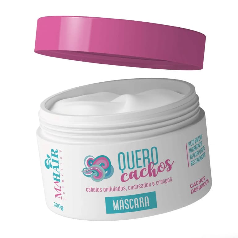 Máscara de Hidratação Cacheados Quero Cachos Mahair 300G