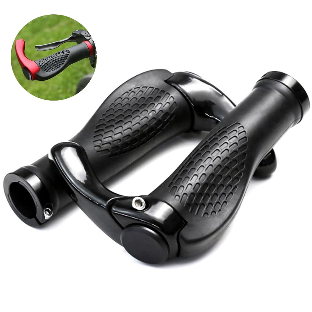 Par Manopla Anatômicas Para Bike Bicicleta Confortável Apoio Guidão Com Trava Bar End Ciclismo Mtb