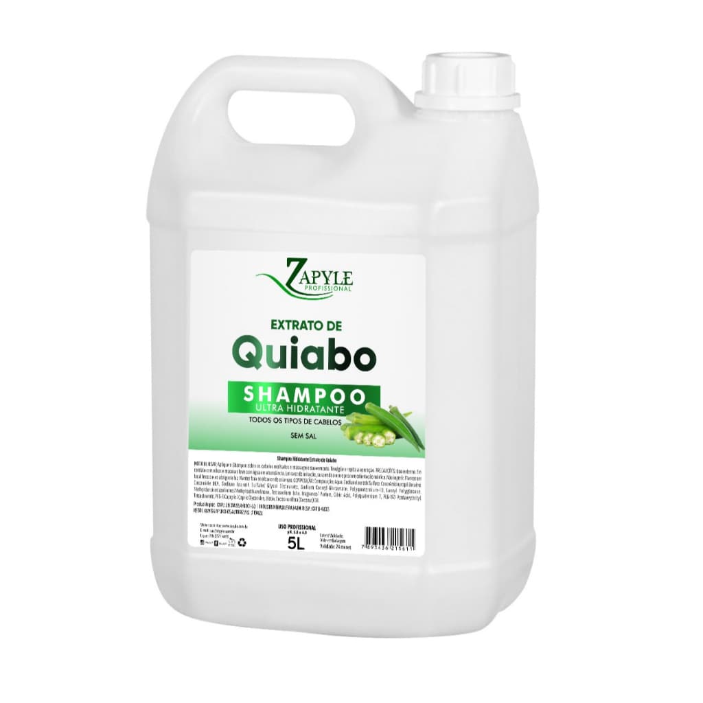 Shampoo Extrato de Quiabo Ultra Hidratante 5l profissional 5l