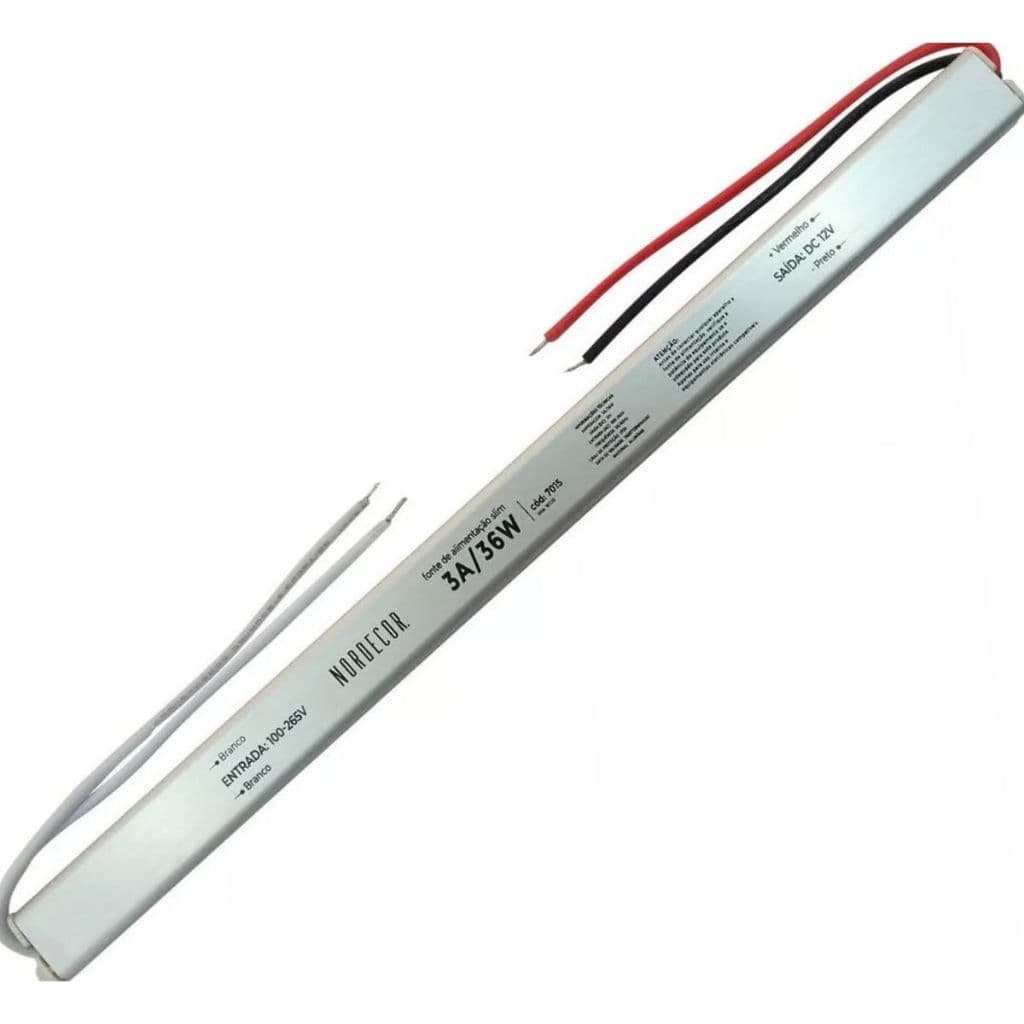 FONTE SLIM P/ FITA E CAMERA DC12V 2A 3A 4A 5A 6A NORDECOR